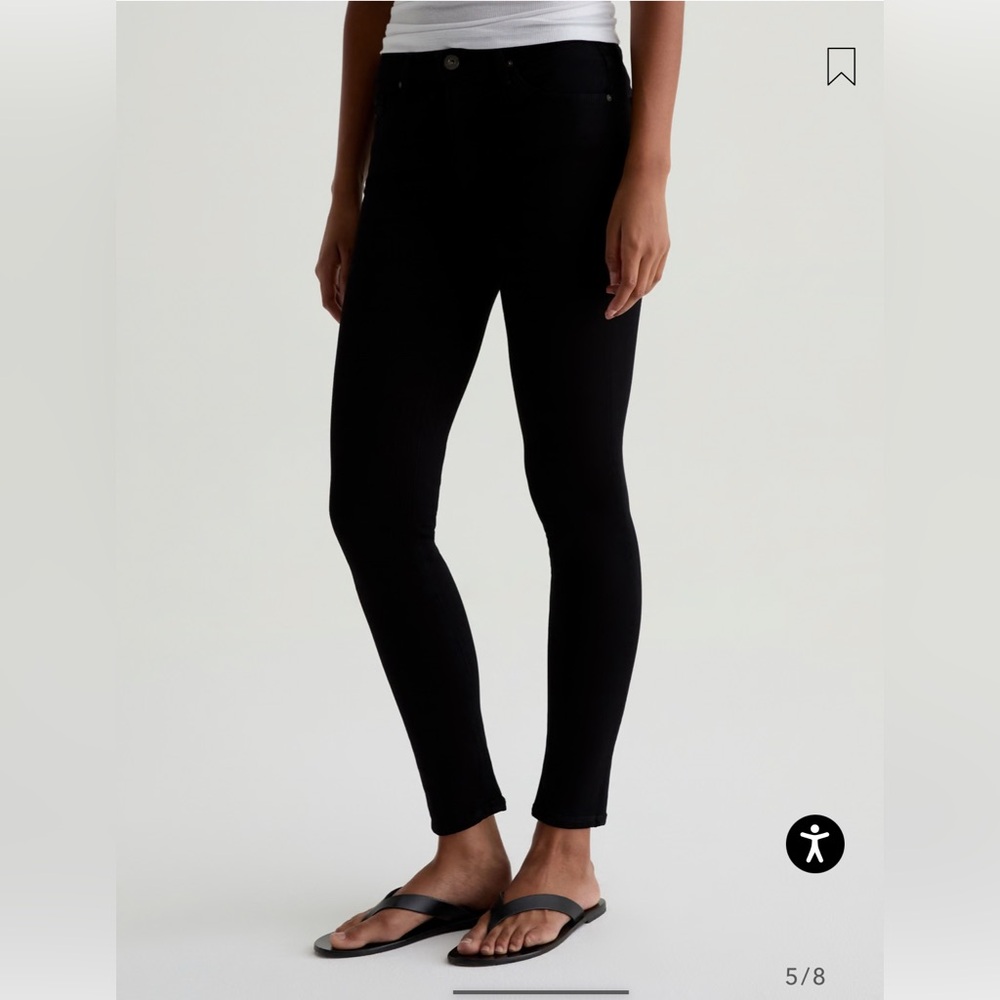 ADRIANO GOLDSCHMIED AG BLACK THE LEGGING SUPER SKINNY FIT ANKLE 29R